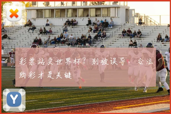 彩票站卖世界杯？别被误导，合法购彩才是关键